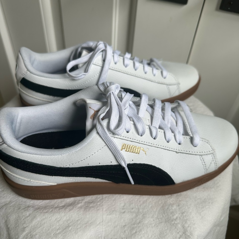Puma Vikky Platform White Black Gum Women's Sneaker - Picture 7 of 10